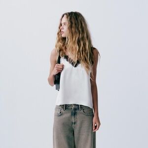 Satin Effect Tank Top